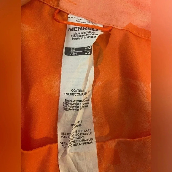Merrell Hydro Hike Dress size medium Goldfish Orange Performance Quick Dry - Picture 6 of 8